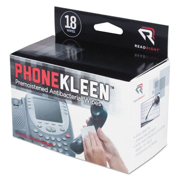 Read Right® Phonekleen Wet Wipes, Cloth, 5 X 5, 18-box freeshipping - TVN Wholesale